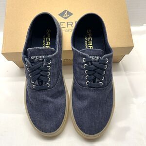 Sperry Captains CVO Drink Navy Denim Look Women Sz 7.5 New in Box